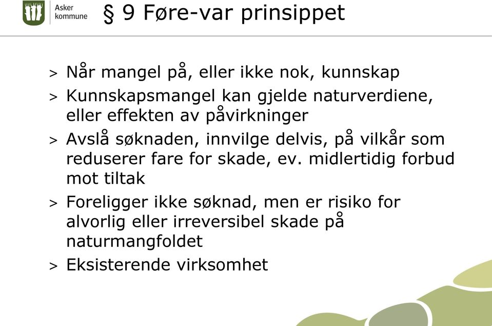 som reduserer fare for skade, ev.