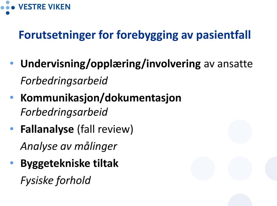 Forbedringsarbeid Kommunikasjon/dokumentasjon