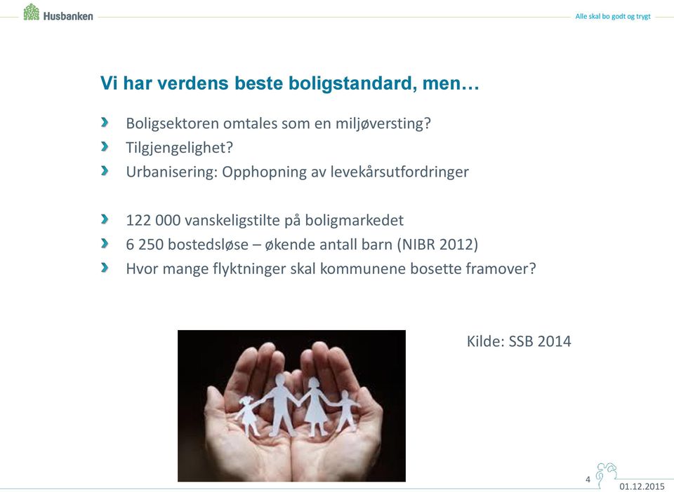 Urbanisering: Opphopning av levekårsutfordringer 122 000 vanskeligstilte på