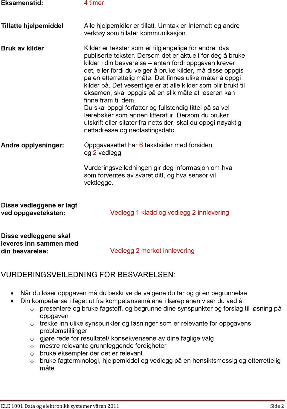 Dersom det er aktuelt for deg å bruke kilder i din besvarelse enten fordi oppgaven krever det, eller fordi du velger å bruke kilder, må disse oppgis på en etterrettelig måte.