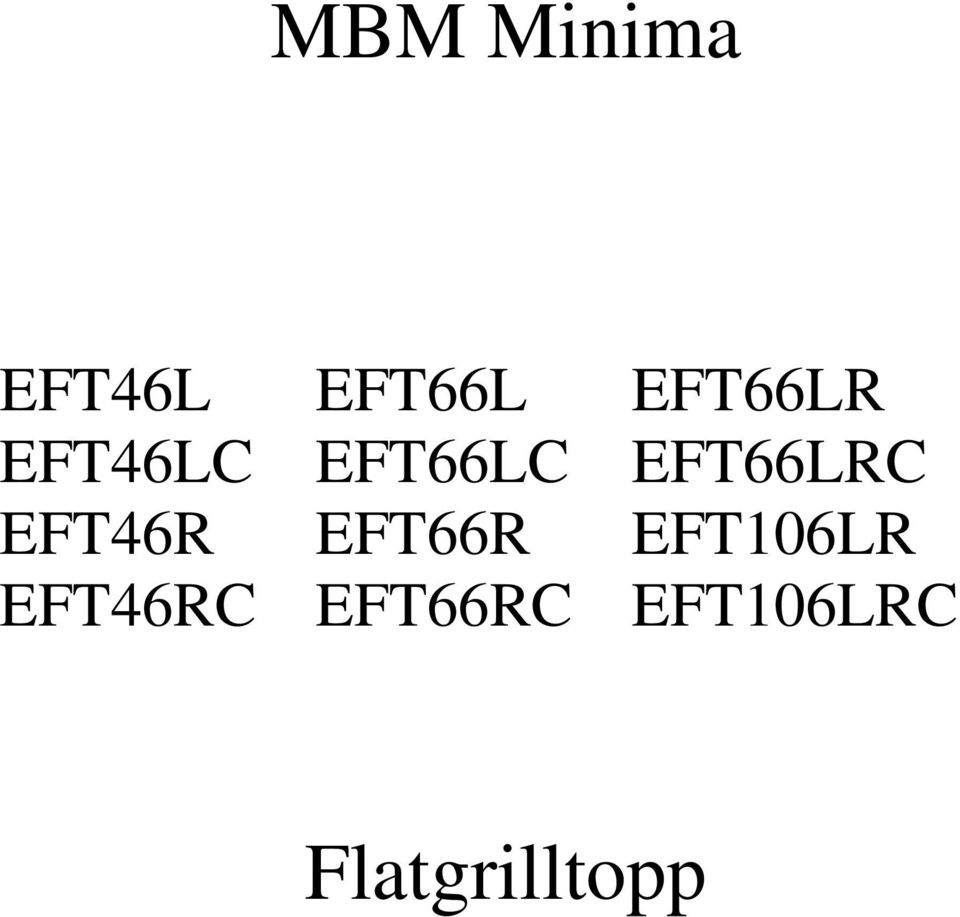 EFT66LRC EFT46R EFT66R