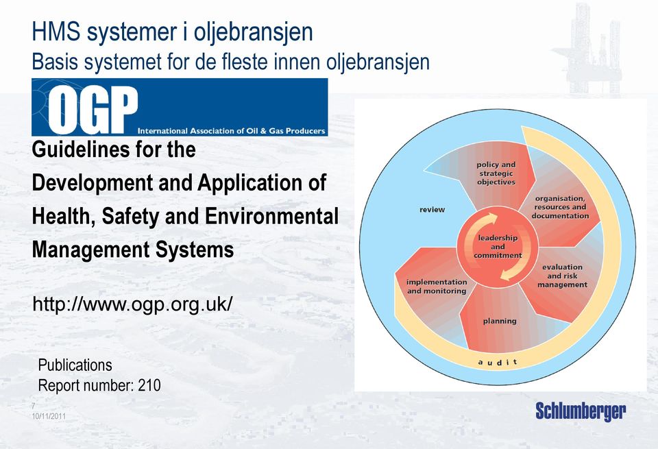 Application of Health, Safety and Environmental Management