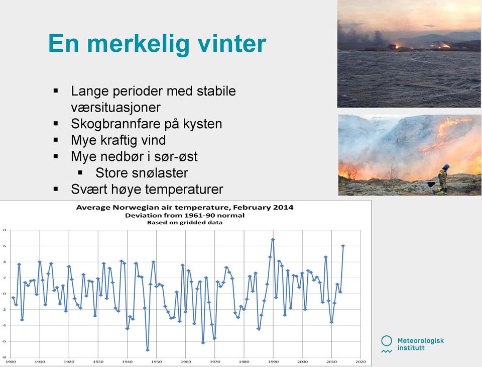 kysten Mye kraftig vind Mye nedbør i