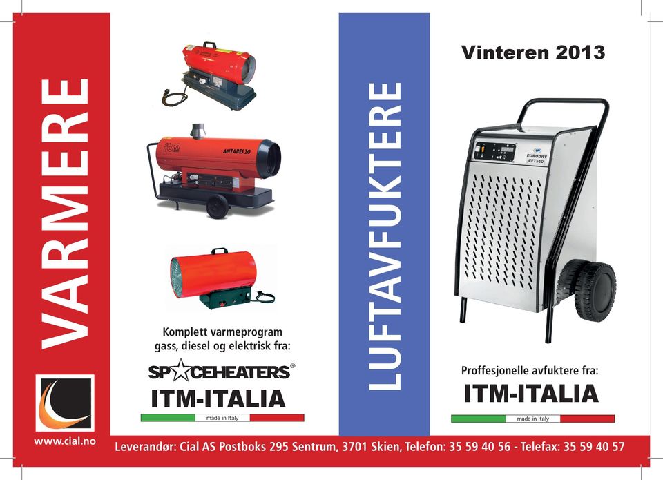VARMERE LUFTAVFUKTERE ITM-ITALIA ITM-ITALIA. Vinteren PDF Free Download
