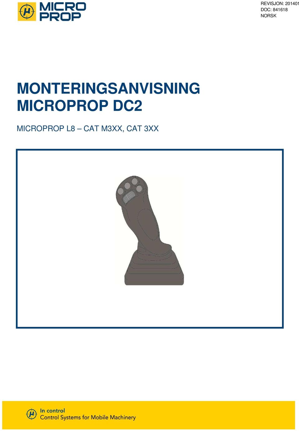 MONTERINGSANVISNING MICROPROP DC2 - PDF Free Download