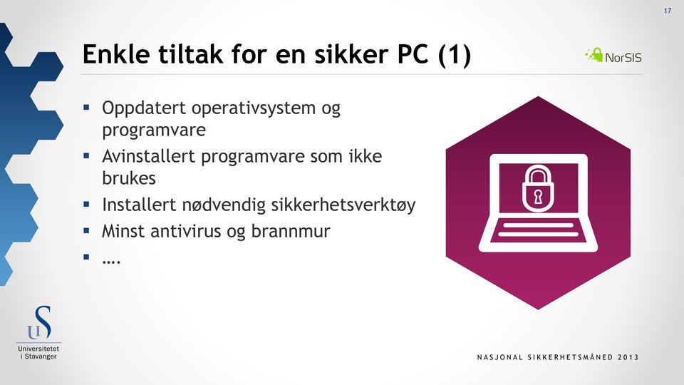 programvare som ikke brukes Installert