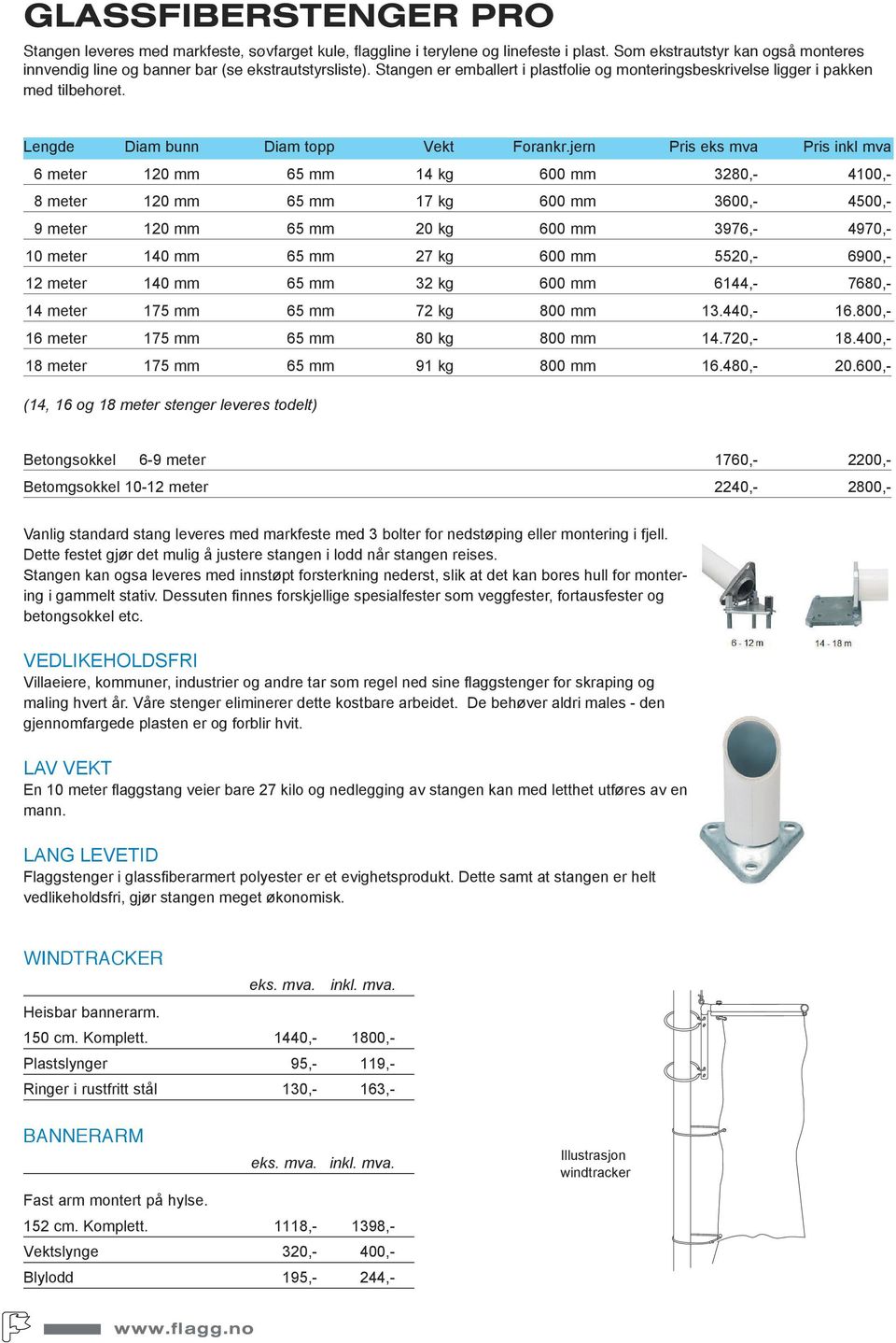 jern Pris eks mva Pris inkl mva 6 meter 120 mm 65 mm 14 kg 600 mm 3280,- 4100,- 8 meter 120 mm 65 mm 17 kg 600 mm 3600,- 4500,- 9 meter 120 mm 65 mm 20 kg 600 mm 3976,- 4970,- 10 meter 140 mm 65 mm