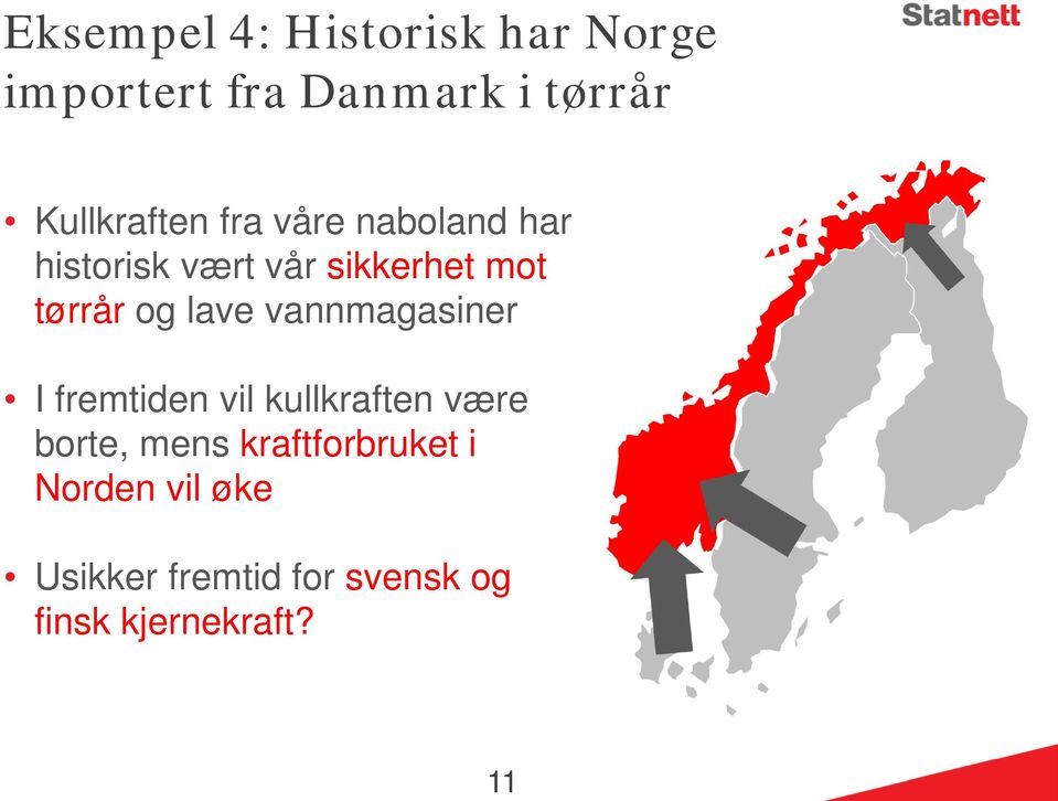 tørrår og lave vannmagasiner I fremtiden vil kullkraften være borte,