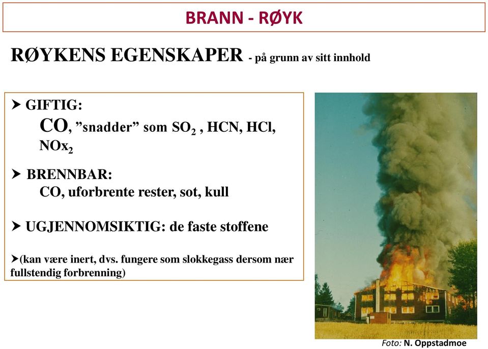 sot, kull UGJENNOMSIKTIG: de faste stoffene (kan være inert, dvs.