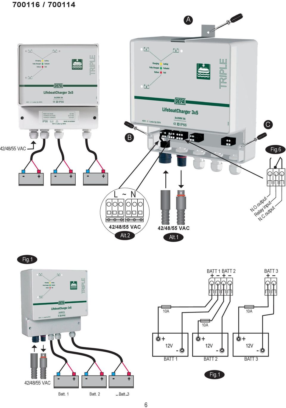 output Relay input N.C.output Fig.