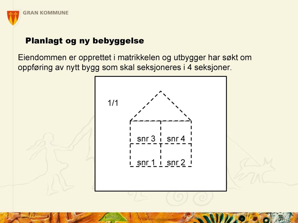 søkt om oppføring av nytt bygg som skal