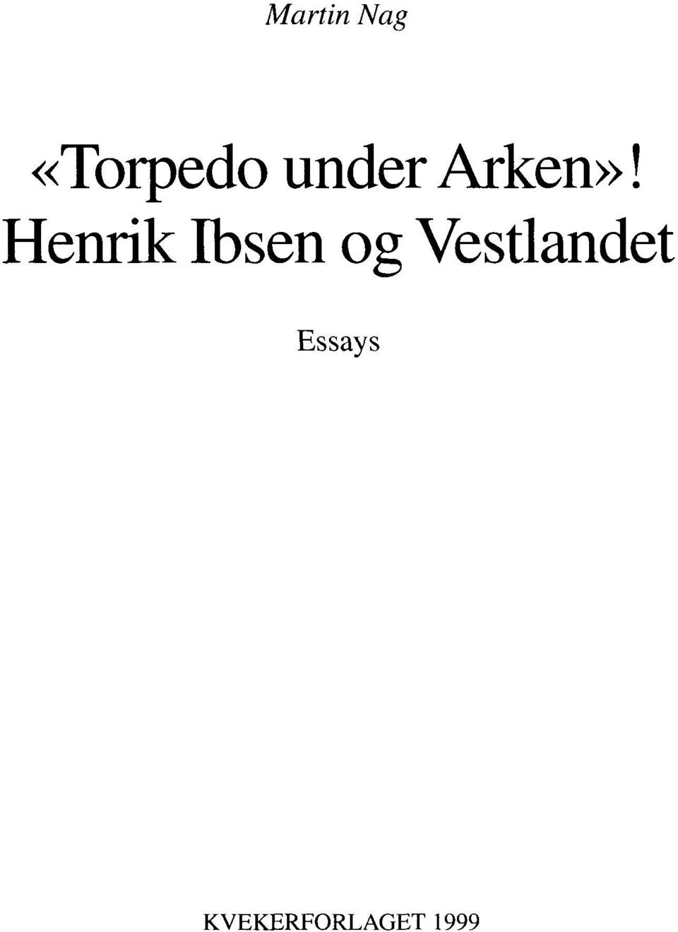 Henrik Ibsen og