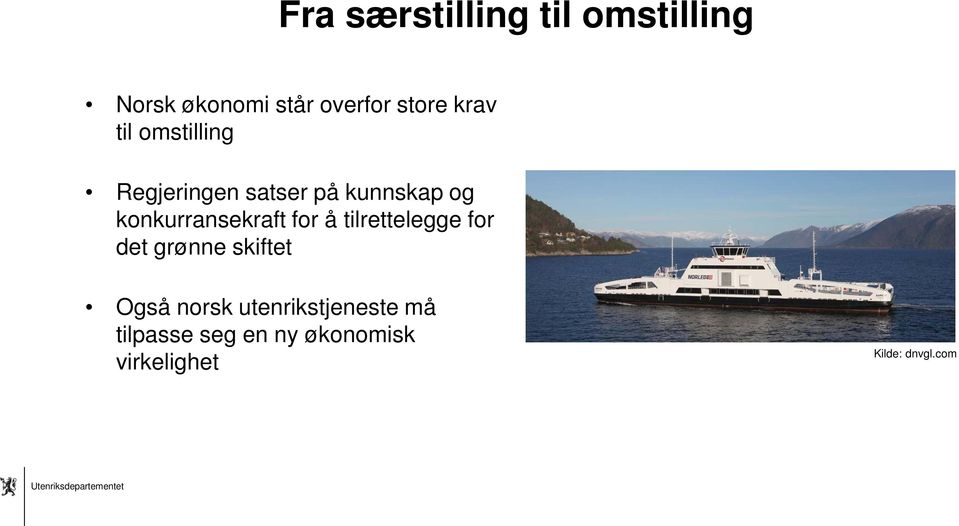 konkurransekraft for å tilrettelegge for det grønne skiftet Også