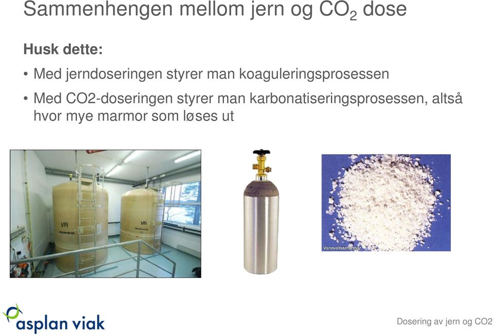 koaguleringsprosessen Med CO2-doseringen styrer