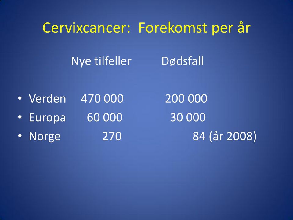 Verden 470 000 200 000 Europa