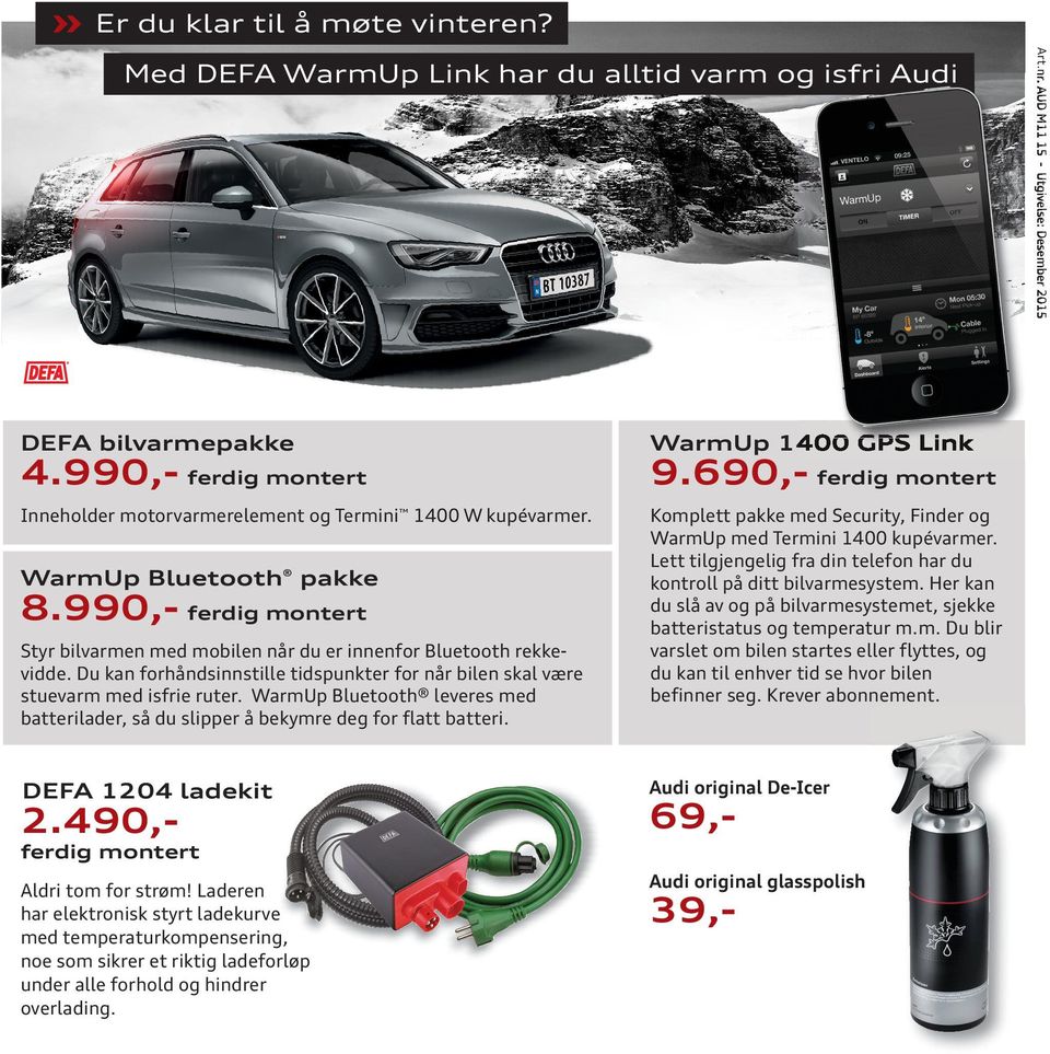 Gå glip af Se tilbage Bogholder Originalt tilbehør til din Audi. Audi original vinterhjulpakke fra ,- Originalt  tilbehør - PDF Gratis nedlasting