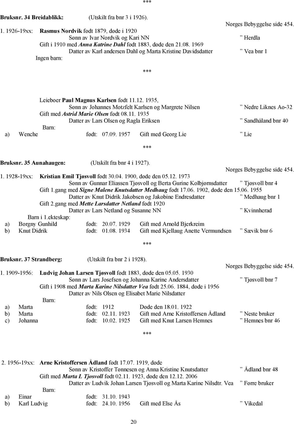 1935, Sønn av Johannes Motzfelt Karlsen og Margrete Nilsen Nedre Liknes Ao-32 Gift med Astrid Marie Olsen født 08.11. 1935 Lars Olsen og Ragla Eriksen Sandhåland bnr 40 a) Wenche født: 07.09.