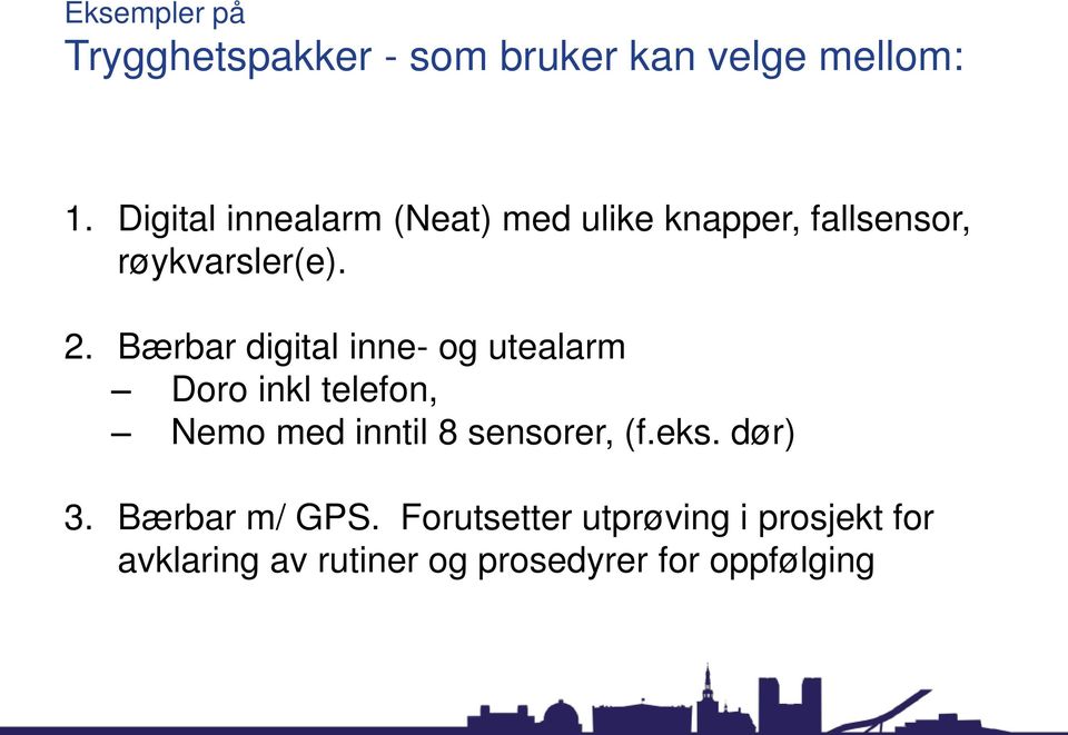 Bærbar digital inne- og utealarm Doro inkl telefon, Nemo med inntil 8 sensorer, (f.