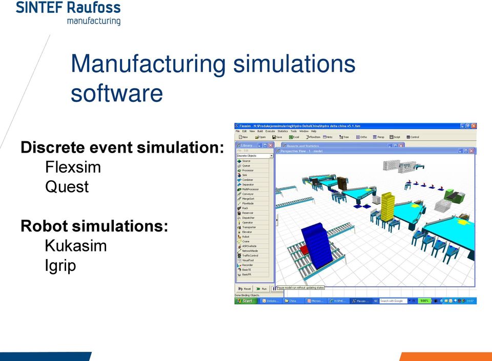 simulation: Flexsim Quest