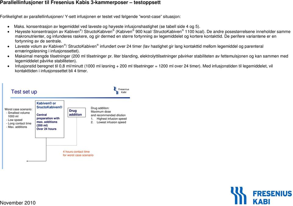 Parallellinfusjoner/ Y-sett infusjoner til Fresenius Kabis 3-kammerposer -  PDF Free Download