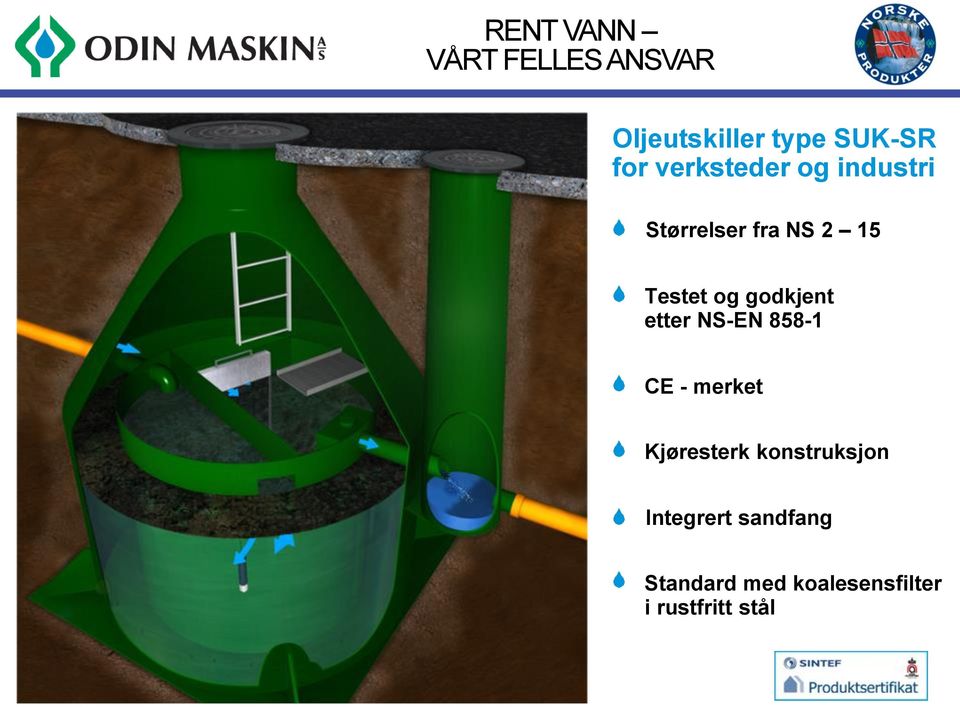 858-1 CE - merket Kjøresterk konstruksjon Integrert