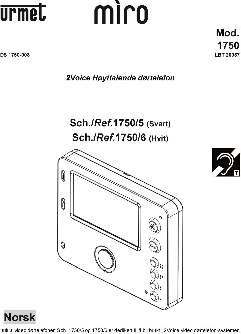 1750/5 (Svart) Sch./Ref.