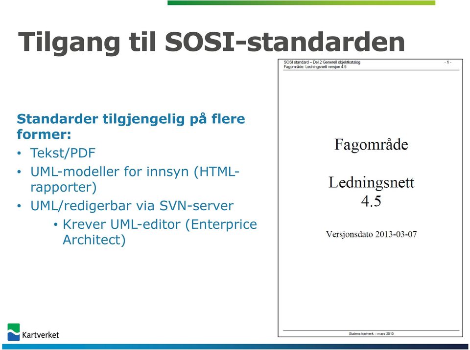 UML-modeller for innsyn (HTMLrapporter)