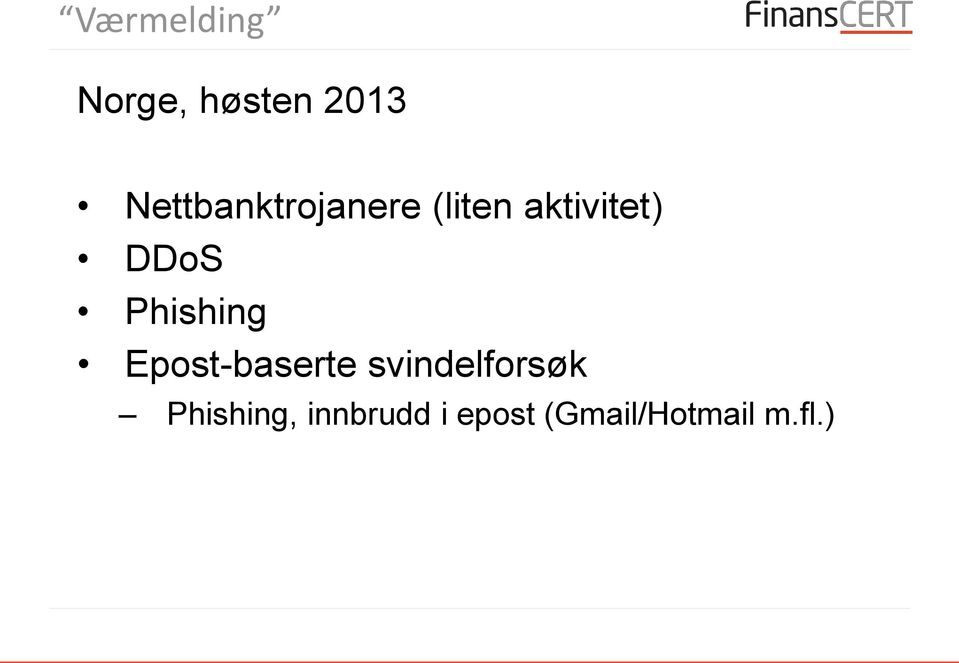 DDoS Phishing Epost-baserte