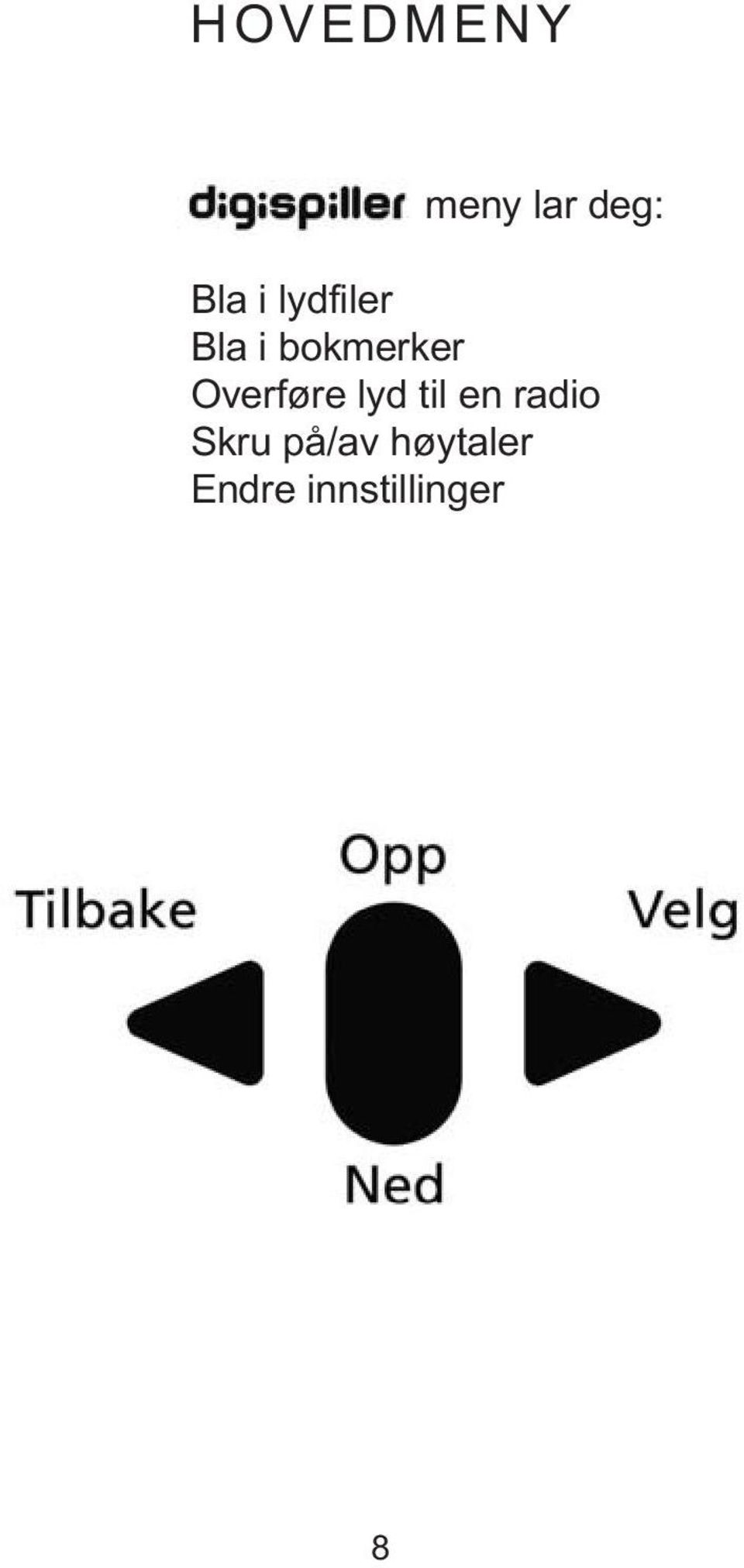 Overføre lyd til en radio Skru