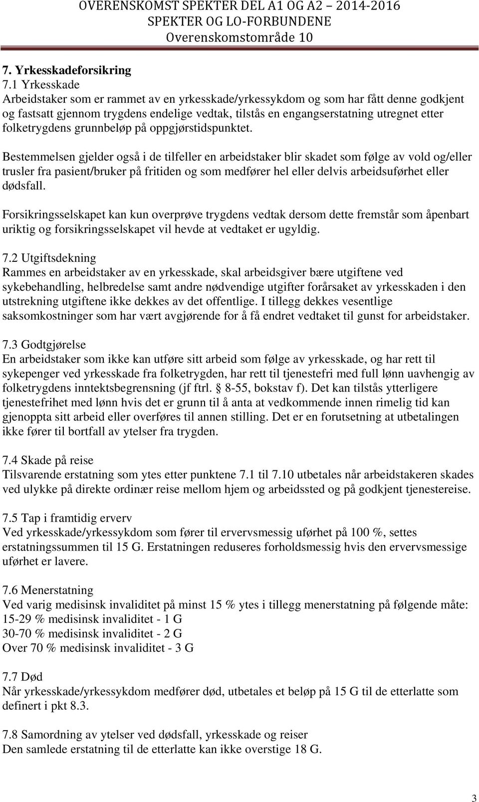 folketrygdens grunnbeløp på oppgjørstidspunktet.