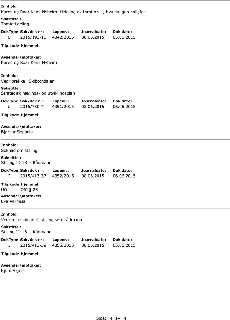 Strategisk nærings- og utviklingsplan 2015/780-7 4351/2015 06.