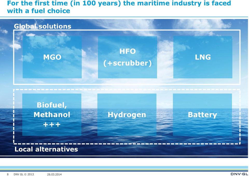 Global solutions MGO HFO (+scrubber) LNG