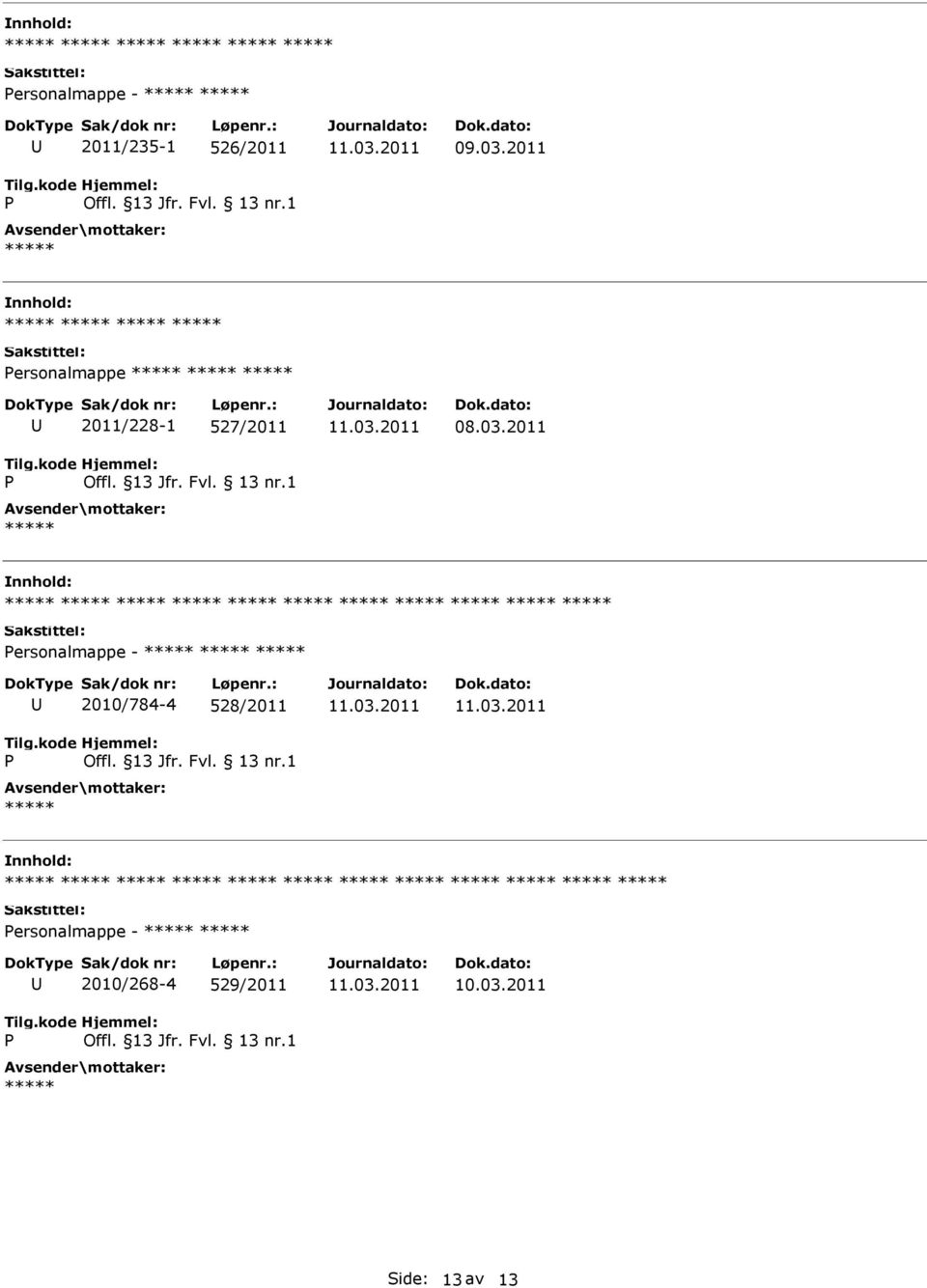 ersonalmappe - 2010/784-4 528/2011