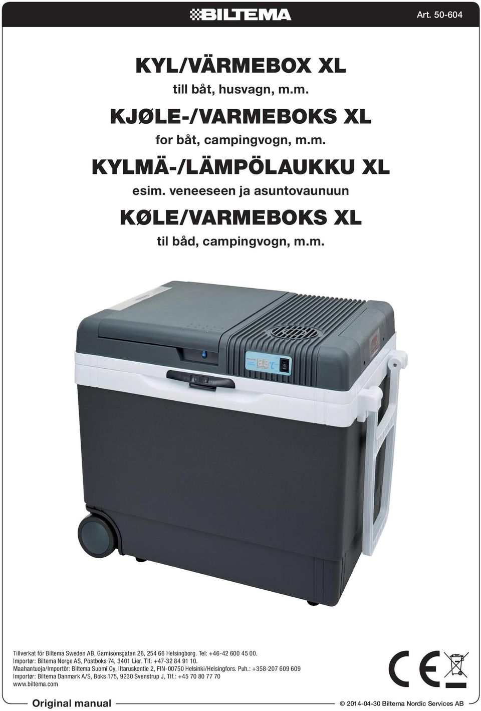 Kyl/värmebox XL. Køle/varmeboks XL - PDF Gratis nedlasting