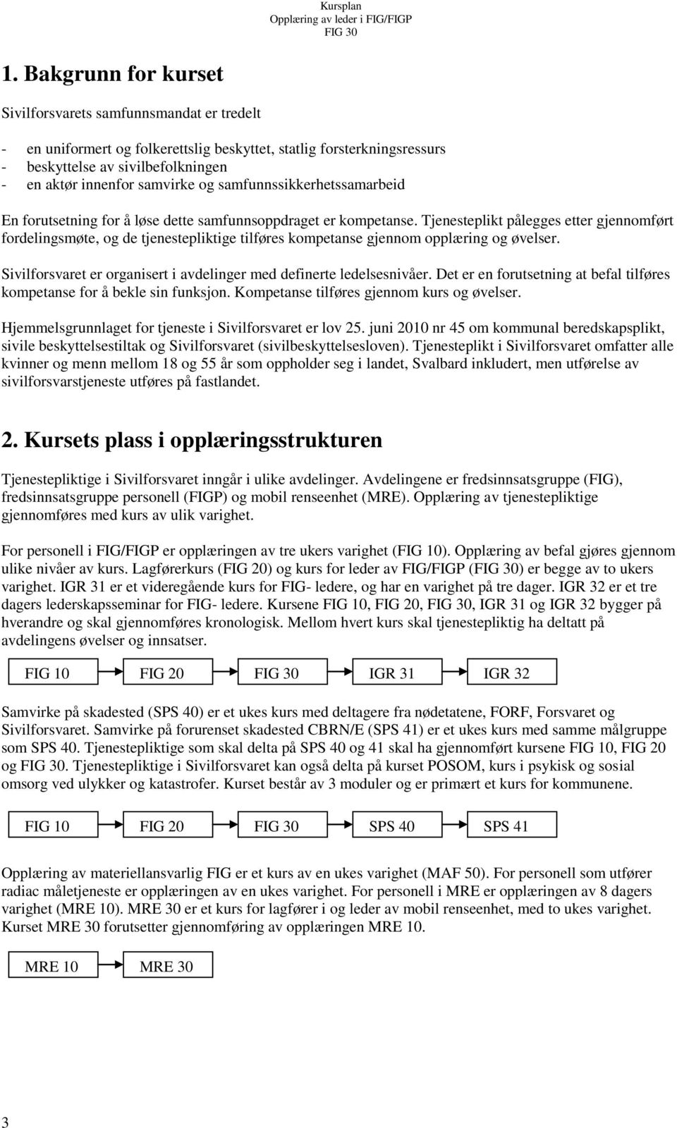 Tjenesteplikt pålegges etter gjennomført fordelingsmøte, og de tjenestepliktige tilføres kompetanse gjennom opplæring og øvelser.