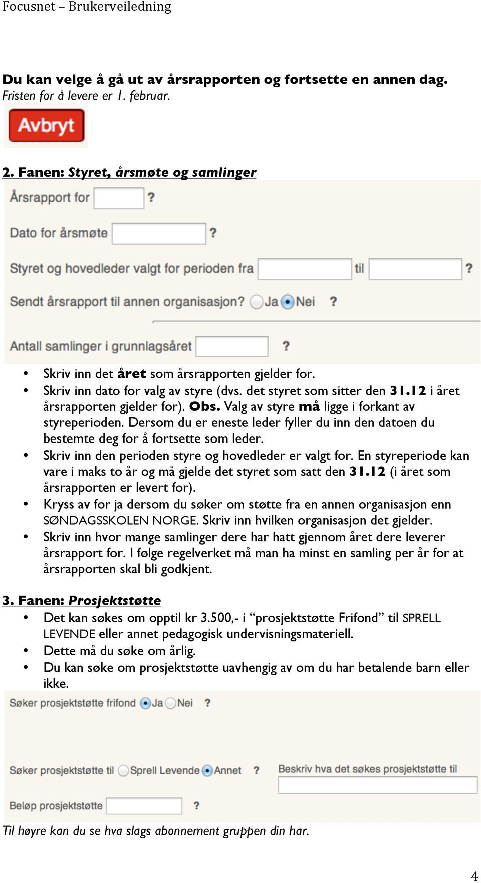 Dersom du er eneste leder fyller du inn den datoen du bestemte deg for å fortsette som leder. Skriv inn den perioden styre og hovedleder er valgt for.