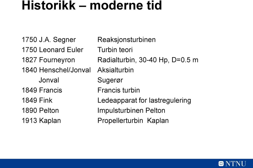 Radialturbin, 30-40 Hp, D=0.