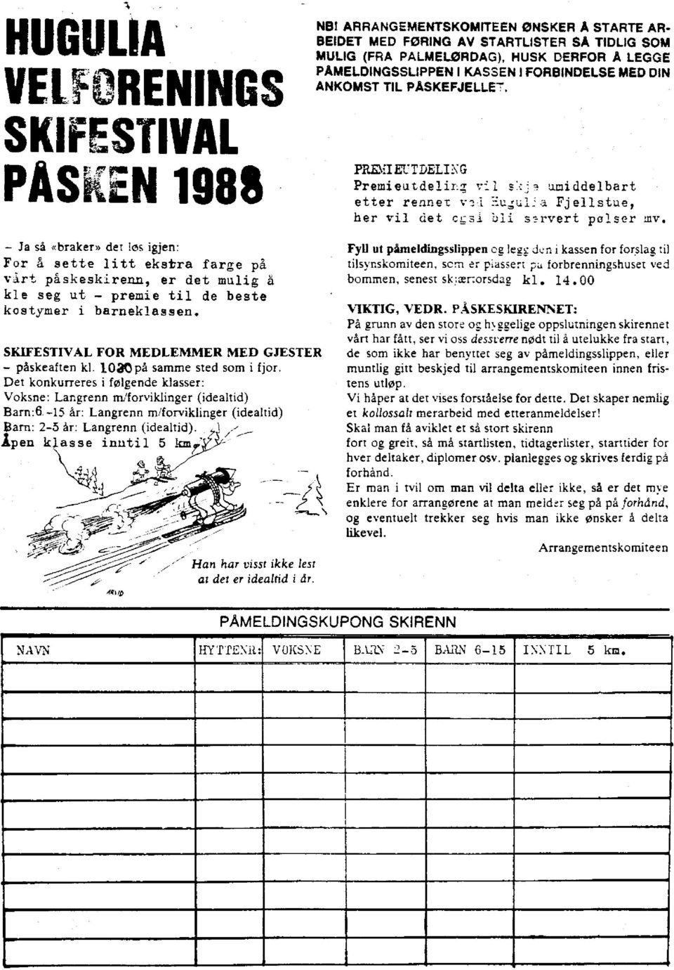 -15 år: Langrenn m/forviklinger (idealtid) NB!