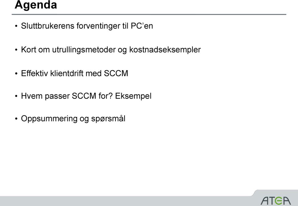 kostnadseksempler Effektiv klientdrift med