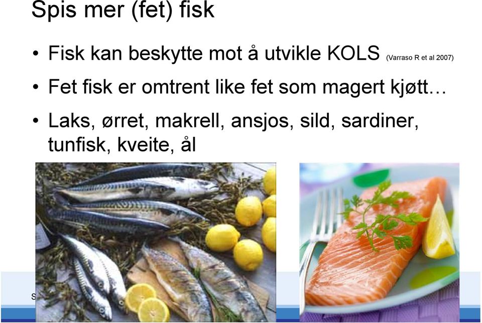 omtrent like fet som magert kjøtt Laks, ørret,