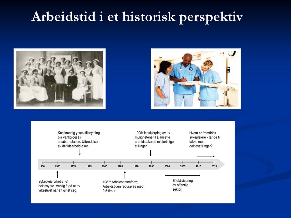 Hvem er framtidas sykepleiere - tar de til takke med deltidsstillinger?