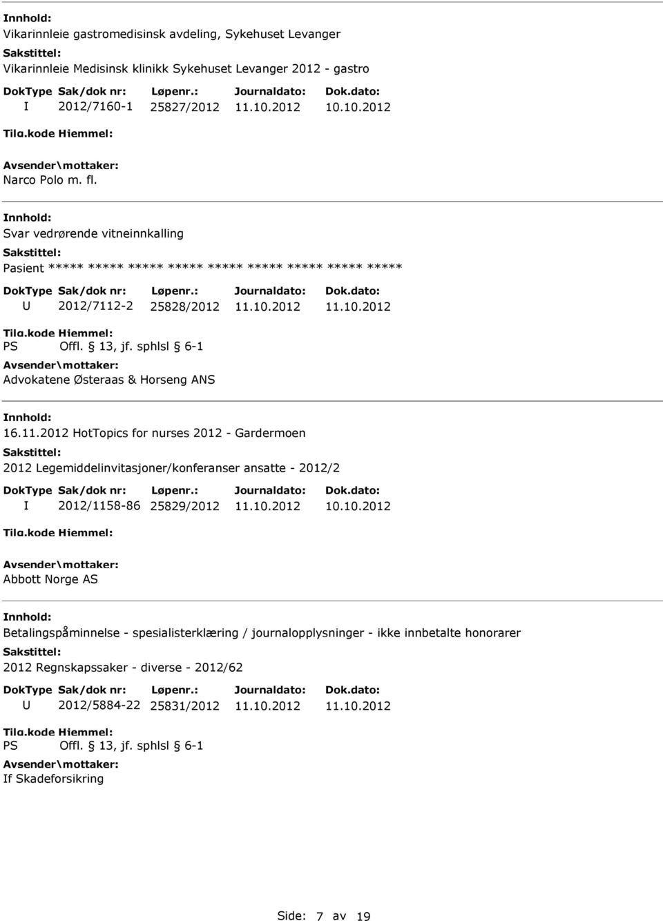 -2 25828/2012 Advokatene Østeraas & Horseng ANS 16.11.