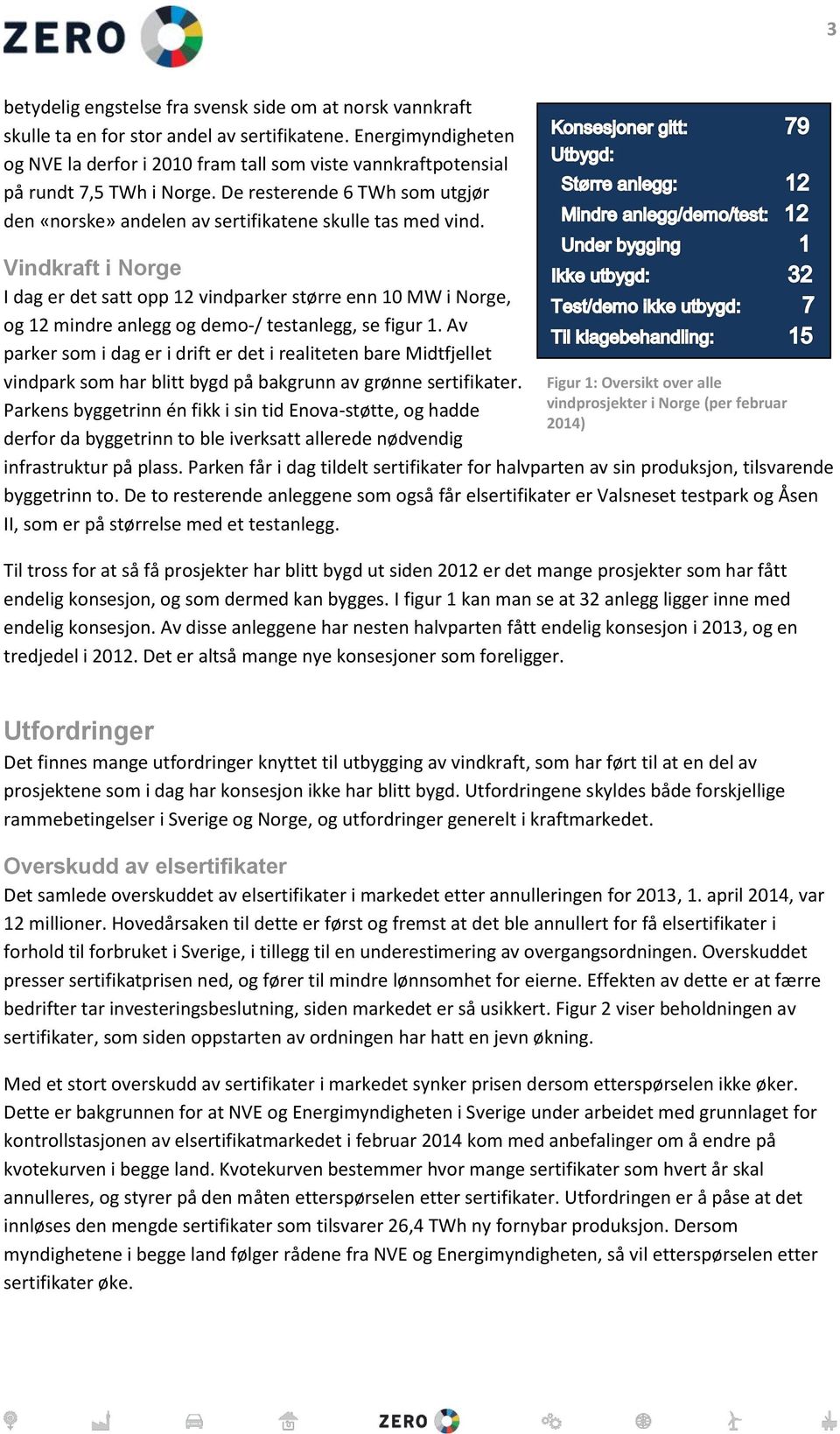 Vindkraft i Norge I dag er det satt opp 12 vindparker større enn 10 MW i Norge, og 12 mindre anlegg og demo-/ testanlegg, se figur 1.