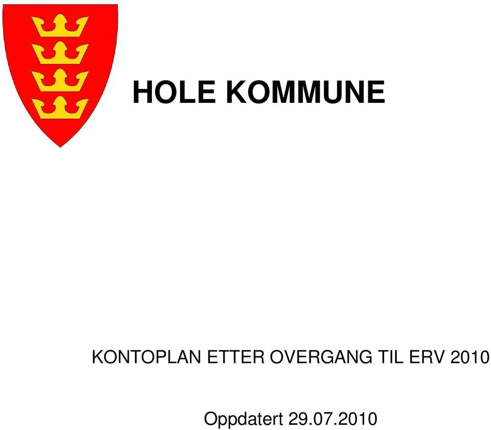 OVERGANG TIL ERV