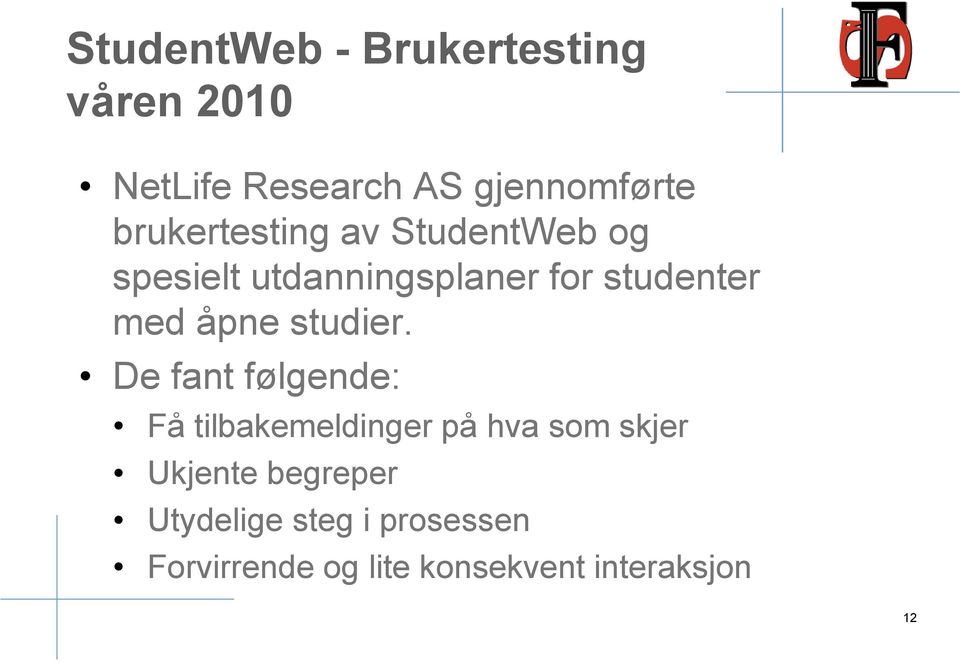 åpne studier.