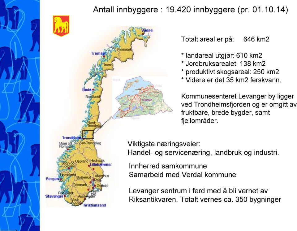 det 35 km2 ferskvann.