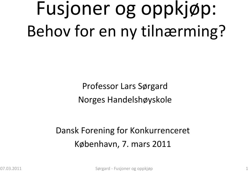 Dansk Forening for Konkurrenceret København, 7.