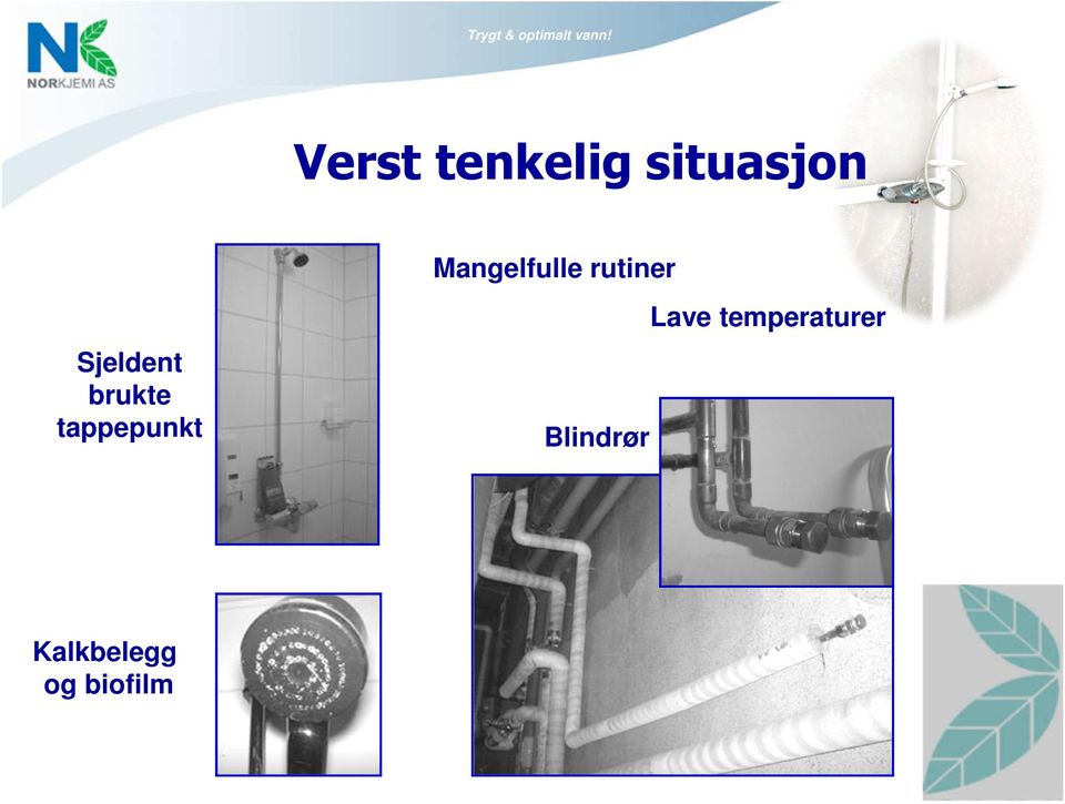 brukte tappepunkt Blindrør