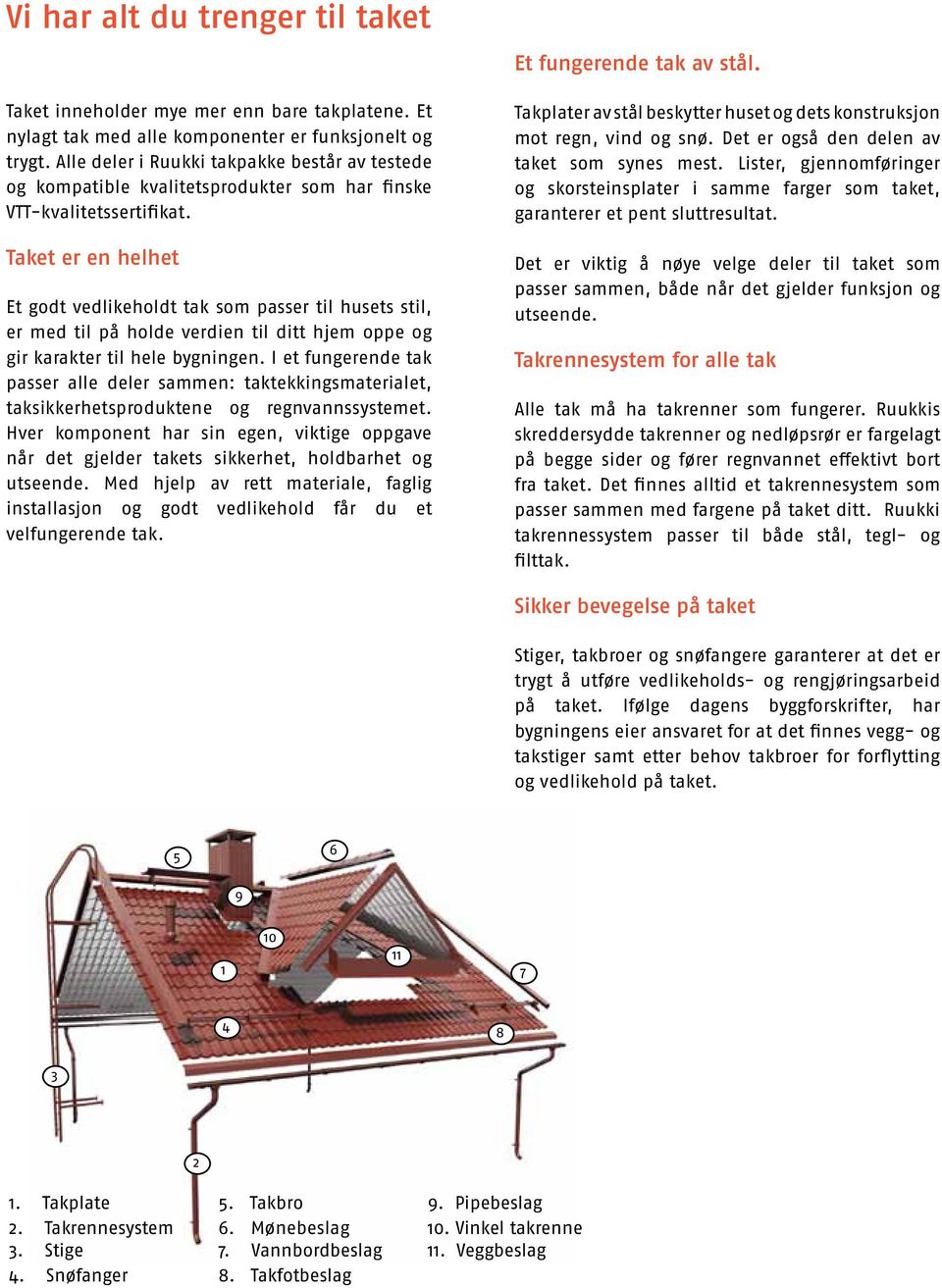 Taket er en helhet Et godt vedlikeholdt tak som passer til husets stil, er med til på holde verdien til ditt hjem oppe og gir karakter til hele bygningen.