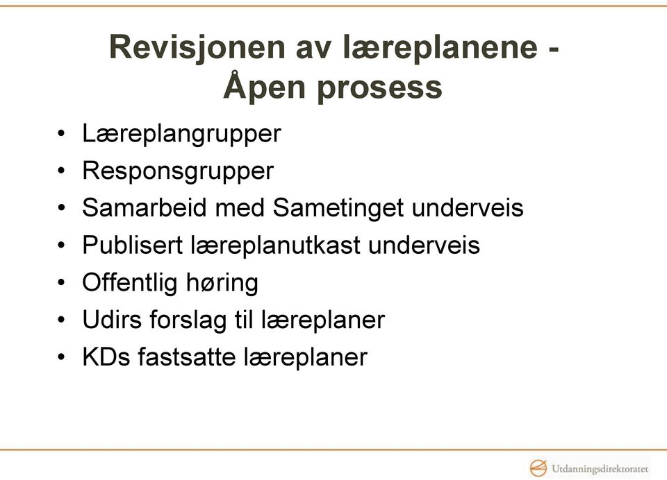 Sametinget underveis Publisert læreplanutkast